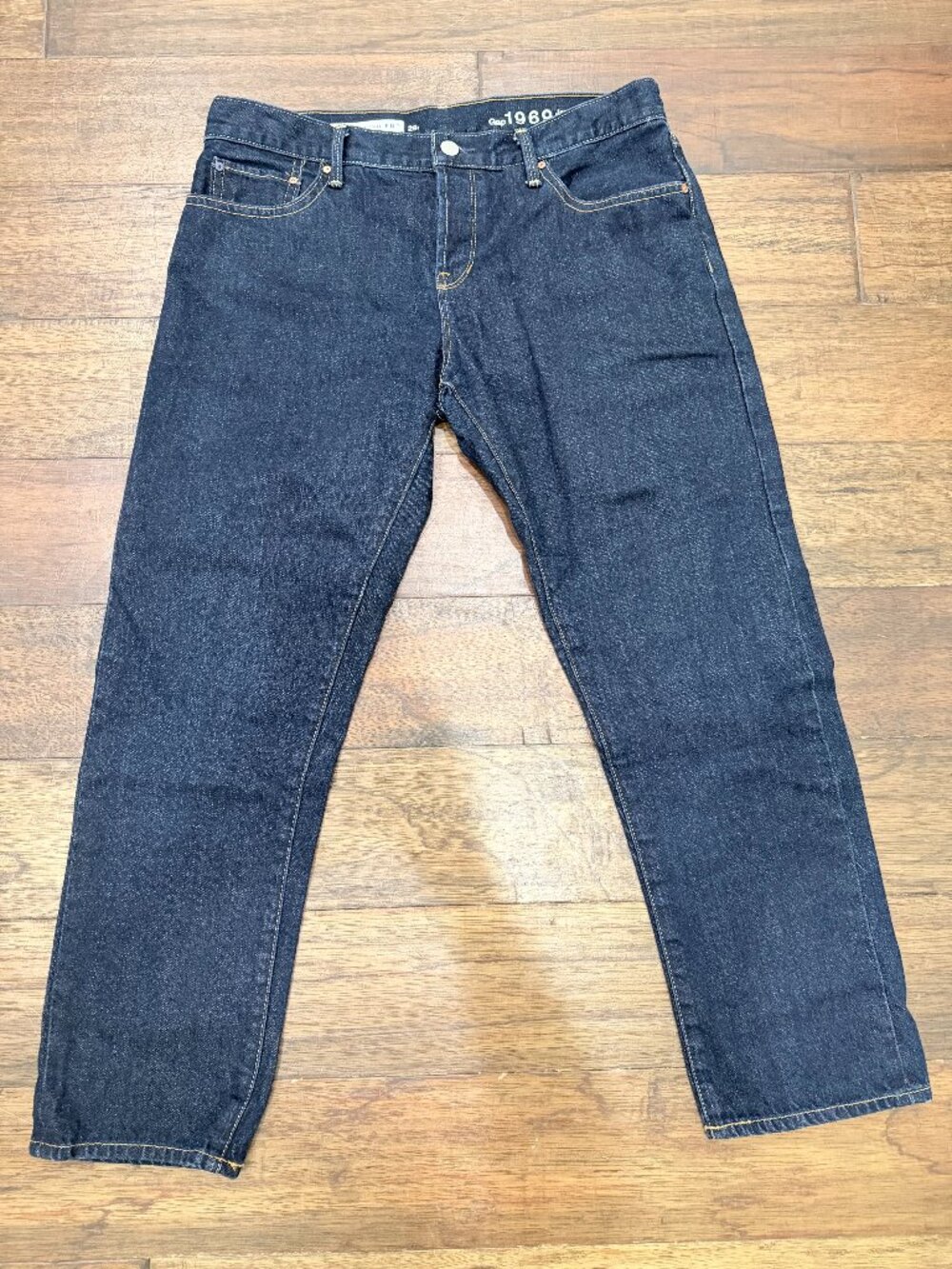 Gap 1969 Japanese Selvedge Sexy Boyfriend Jeans 28R Dark Indigo 100% Cotton Y2K